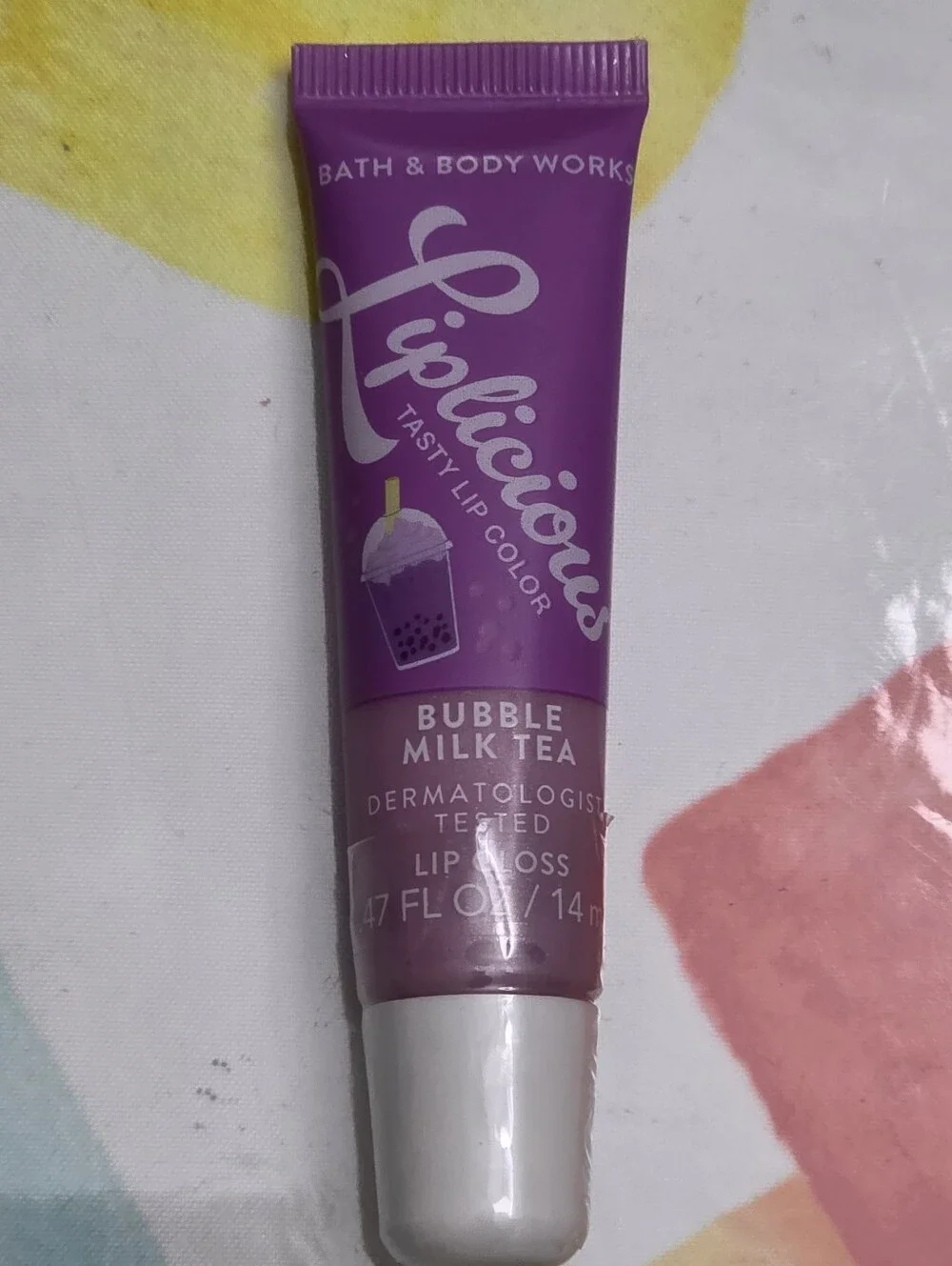 Bath & Body Works Liplicious Bubble Milk Tea Tasty Lip Gloss - Pink/Purple